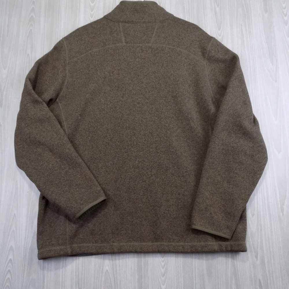The North Face Mens XXL Gordon Lyons Quarter Zip Fleece Pullover Brown A7TM